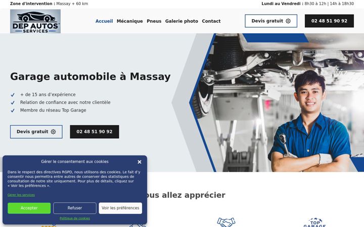 Screenshot of depautosservices.fr
