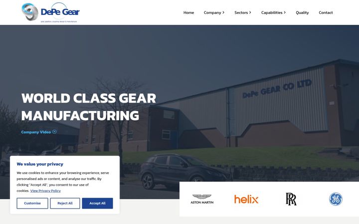 Screenshot of depe.co.uk