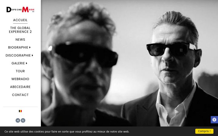 Screenshot of depechemode.be