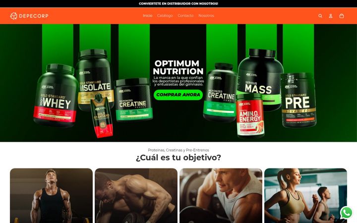 Screenshot of depecorp.com