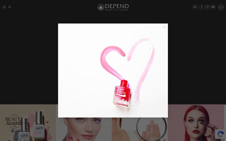 Skærmbillede af depend.se