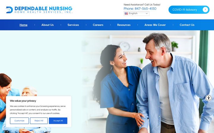 Screenshot of dependablehh.com