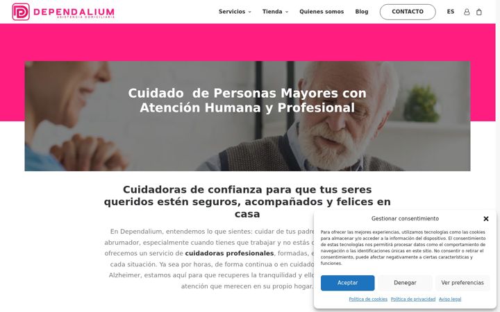 Screenshot of dependalium.com