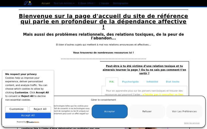 Screenshot of dependance-affective.fr