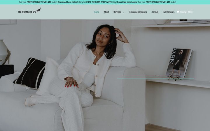Screenshot of deperfectecv.com