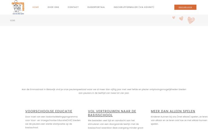 Screenshot of depeuterhoek.nl