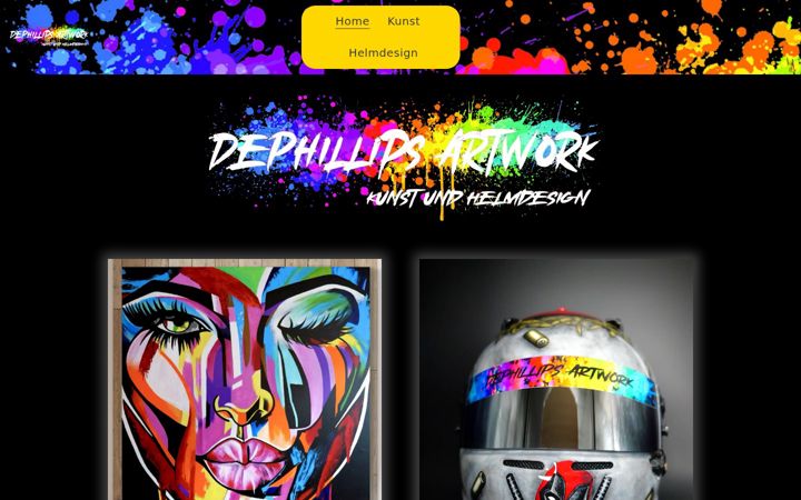Screenshot of dephillips-artwork.de