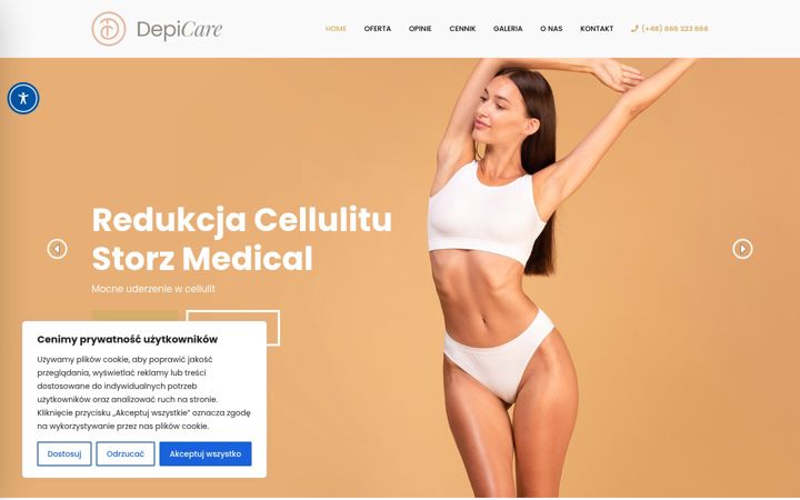 Captură de ecran a depi-care.pl
