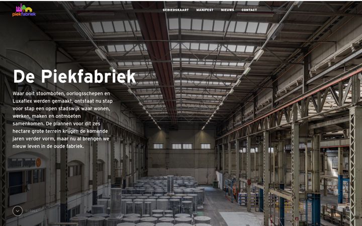 Screenshot di depiekfabriek.nl