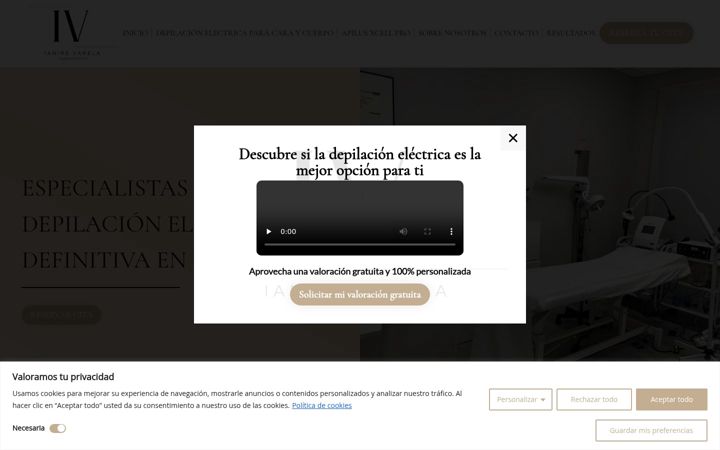 Screenshot of depilacionelectricaianire.com