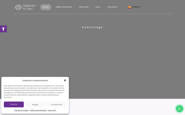 Screenshot of depilacionyalaser.com