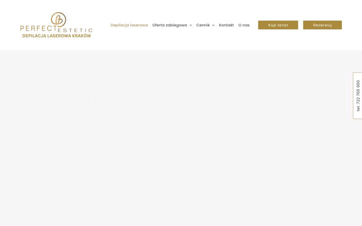 Screenshot stránky depilacja-laserowa-krakow.pl