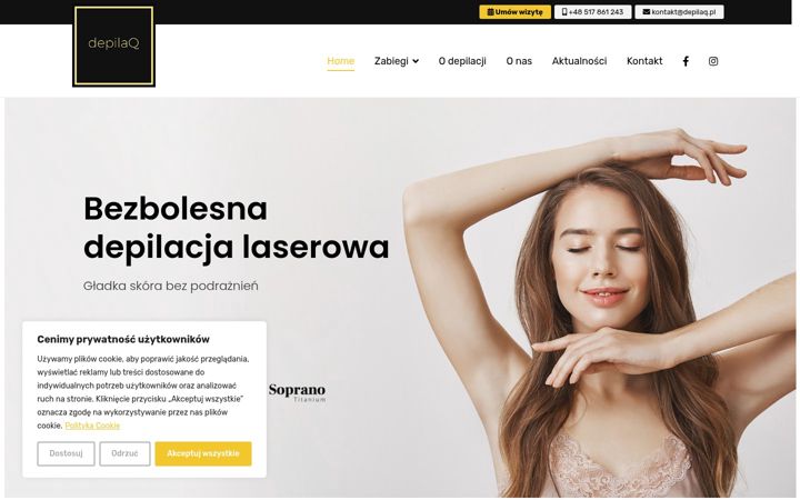 Captură de ecran a depilaq.pl