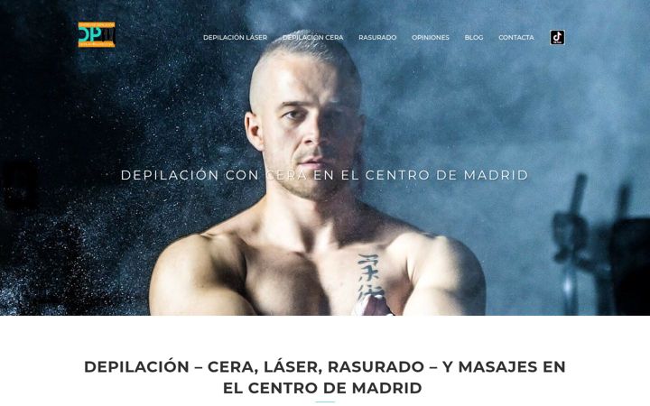 Screenshot of depilarmadrid.com