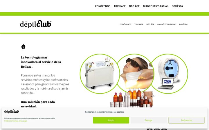 Zrzut ekranu depilclub.es