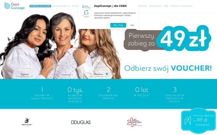 Screenshot of depilconcept.pl