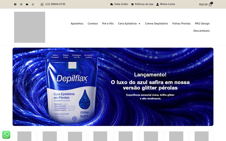 Screenshot stránky depilflax.com.br