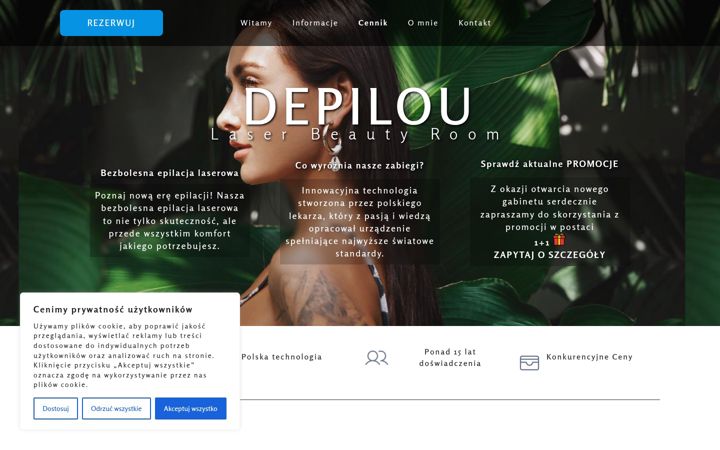 Captură de ecran a depilou.pl