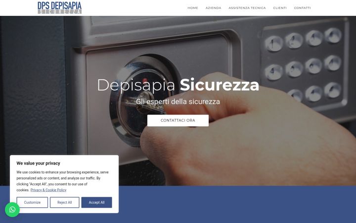 Screenshot of depisapiasicurezza.it