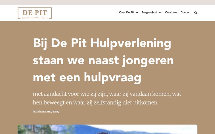 Ekrānuzņēmums no depithulpverlening.nl