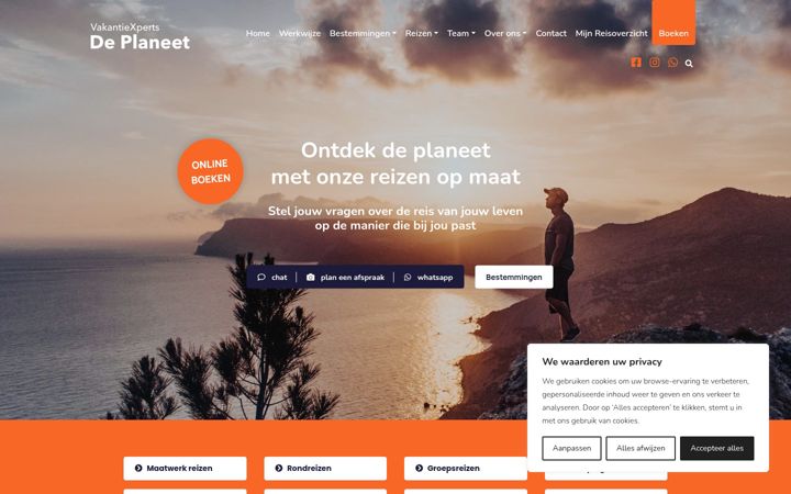 Screenshot of deplaneet.nl