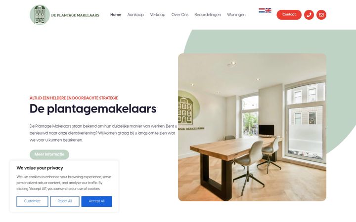 Ekrano kopija deplantagemakelaars.nl