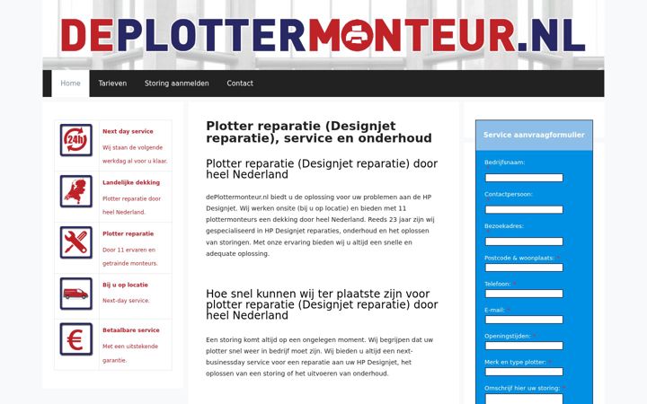Screenshot of deplottermonteur.nl
