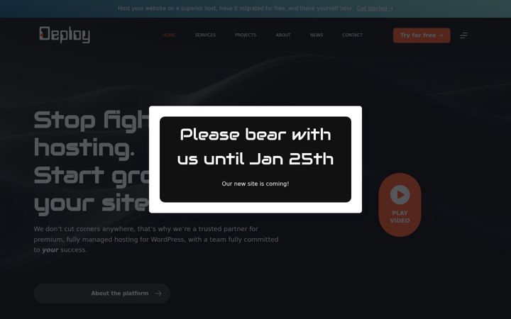 Screenshot of deploy.press