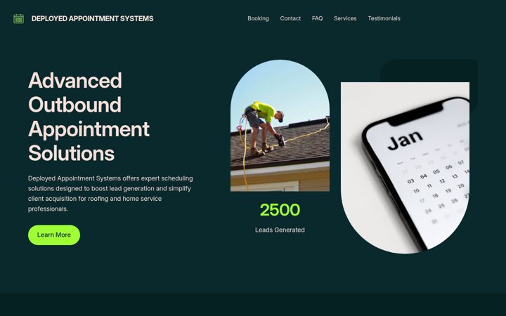Screenshot of deployedappointmentsystems.com