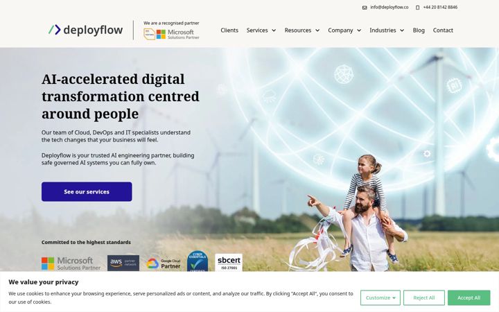 Capture d'écran de deployflow.co