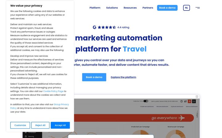 Screenshot of deployteq.com
