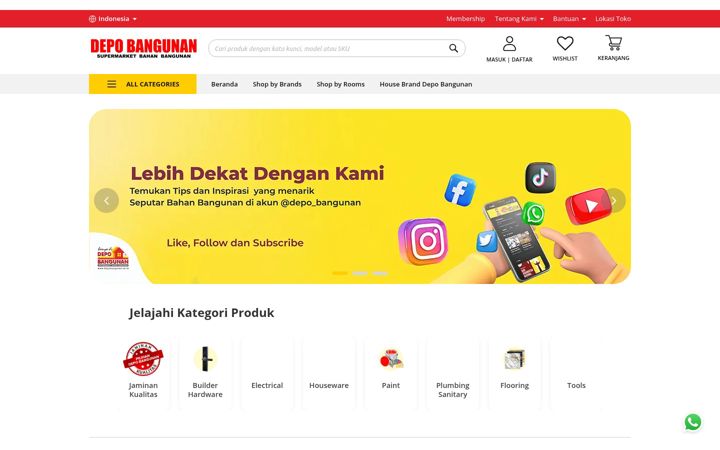 Screenshot von depobangunan.co.id