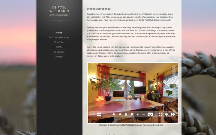 Screenshot of depoel-webdesign.nl