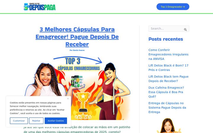 Screenshot stránky depoispaga.com.br