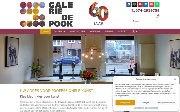 Screenshot of depook.nl