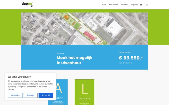 Screenshot of depoou.nl