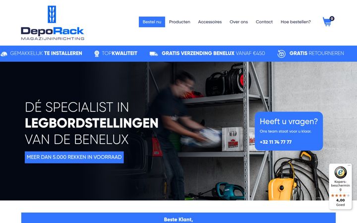Screenshot of deporack.be
