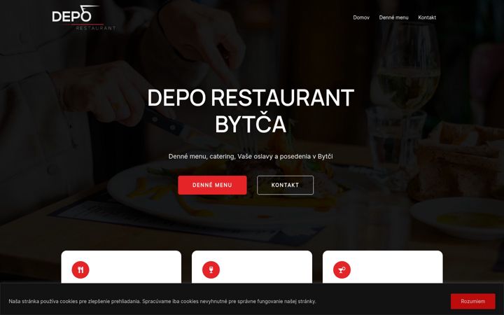 Screenshot of deporestaurant.sk