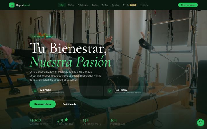 Zrzut ekranu deporsalud.es
