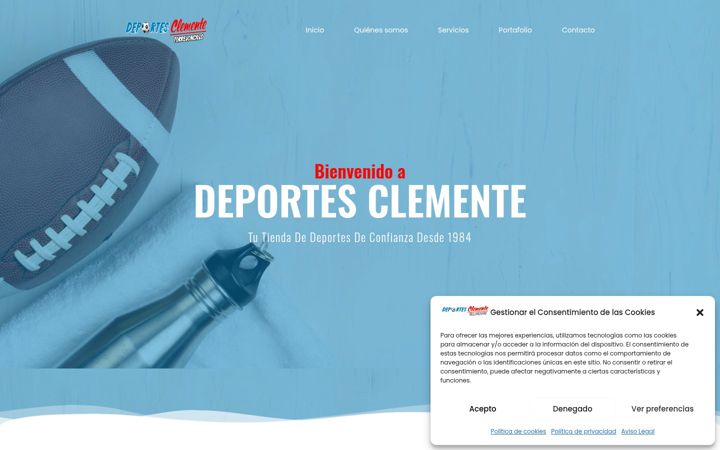 Screenshot of deportesclemente.com