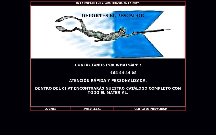 Screenshot of deporteselpescador.com
