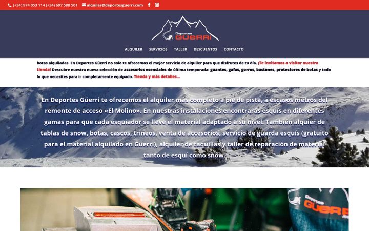 Screenshot of deportesguerri.com
