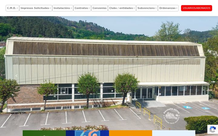 Snímek obrazovky deportesribadavia.es