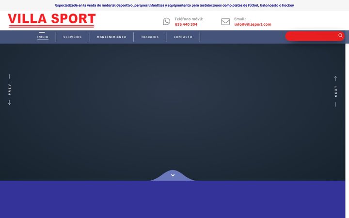 Zrzut ekranu deportesvillasport.es