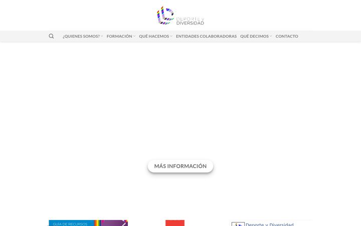 Screenshot of deporteydiversidad.org