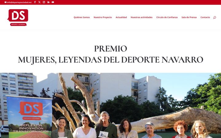 Screenshot of deporteysociedad.net