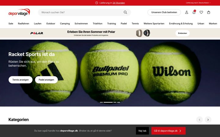 Screenshot of deporvillage.de