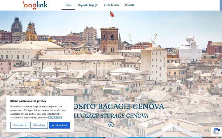 Screenshot of depositobagagligenova.it
