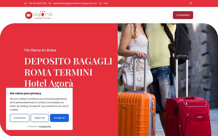 Screenshot of depositobagagliromatermini.it