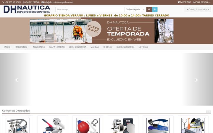 Screenshot of depositohidrografico.com